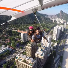 ÓTIMO voo com Anna Gabriella no Rio!