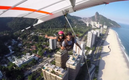 ÓTIMO voo com Anna Gabriella no Rio!